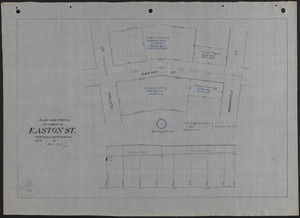 Plan and profile of sewer in Easton St.