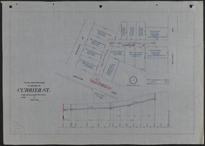 Plan and profile of sewer in Currier St.