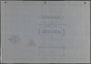 Plan and profile of sewer in Byron St.