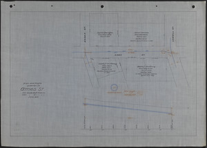 Plan and profile of sewer in Ames St.