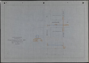 Plan and profile of sewer in Hampshire St.