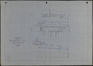 Plan and profile of sewer in Allston St.