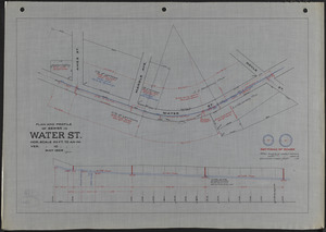 Plan and profile of sewer in Water St.