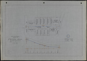 Plan and profile of sewer in Texas Ave.