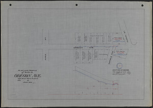 Plan and profile of sewer in Oregon Ave.