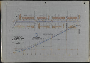 Plan and profile of sewer in Ames St.