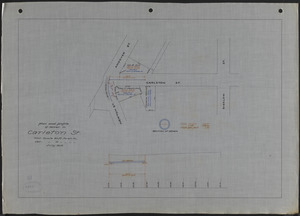Plan and profile of sewer in Carleton St.