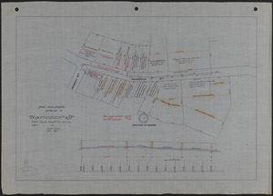 Plan and profile of sewer in Hancock St.
