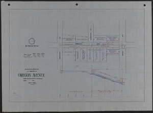 Plan and profile of sewer in Oregon Avenue