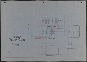 Plan and profile of sewer in Melvin Court
