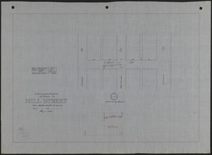 Plan and profile of sewer in Mill Street