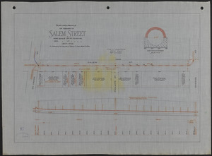Plan and profile of sewer in Salem Street