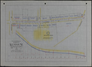 Plan and profile of sewer in Allston St.