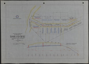 Plan and profile of sewer in Woodland Court
