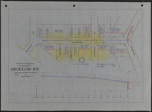Plan and profile of sewer in Bigelow St.