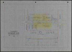 Plan and profile of sewer in Inman St.
