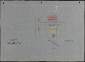 Plan and profile of sewer in Congress St.