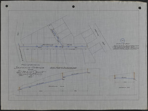 Plan of sewer in Saxonia Avenue and Silesia Court