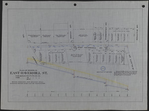 Plan of sewer in East Haverhill St.