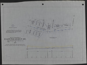 Plan of sewer in East Pleasant St.