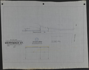 Plan of surface water sewer in Merrimack St.