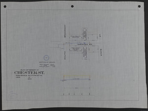 Plan of sewer in Chester St.