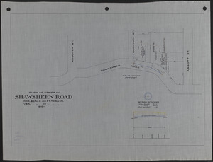 Plan of sewer in Shawsheen Road