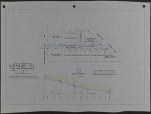 Plan of sewer in Leslie St.