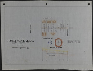 Plan of sewer in Common St. Alley