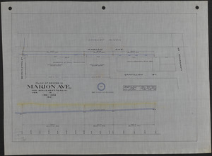 Plan of sewer in Marion Ave.