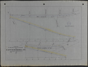 Plan of surface water sewer in East Haverhill St.