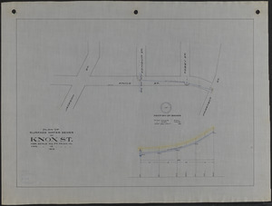 Plan of surface water sewer in Knox St.