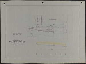 Sewer plan of Platt Court