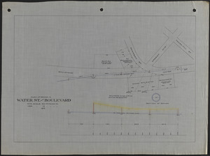 Plan of sewer in Water St. and Boulevard