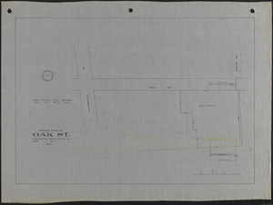 Sewer plan of Oak St.