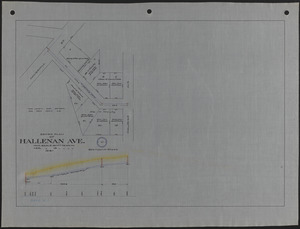 Sewer plan of Hallenan Ave.