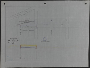 Sewer plan of Alder St.