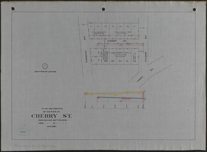 Plan and profile of sewer in Cherry St.