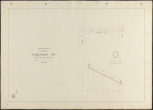 Plan and profile of sewer in Crescent St.