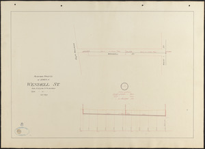 Plan and profile of sewer in Wendell St.
