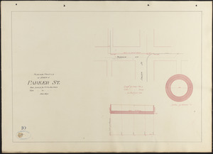 Plan and profile of sewer in Parker St.