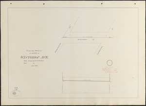 Plan and profile of sewer in Winthrop Ave.