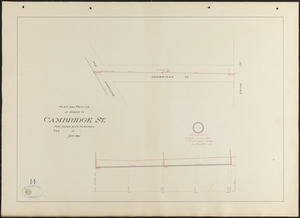 Plan and profile of sewer in Cambridge St.