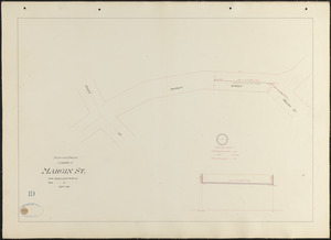Plan and profile of sewer in Margin St.