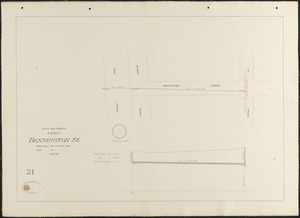Plan and profile of sewer in Bennington St.