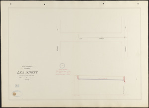 Plan and profile of sewer in Lea Street