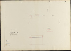 Plan and profile of sewer in West St.