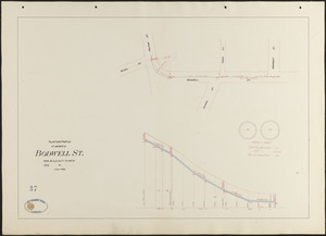 Plan and profile of sewer in Bodwell St.