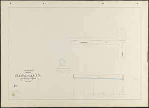 Plan and profile of sewer in Hannagan Ct.