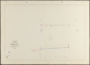 Plan and profile of sewer in Park Ct.